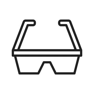 Safety Glasses icon vector image. Stock Illustration
