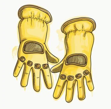 SAFETY GLOVES Stock Illustration