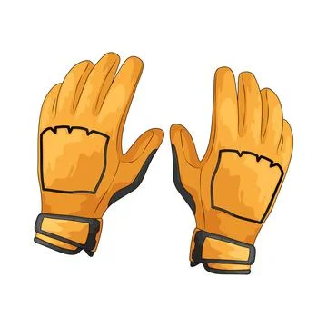 Safety Gloves  illustration Illustrazione stock
