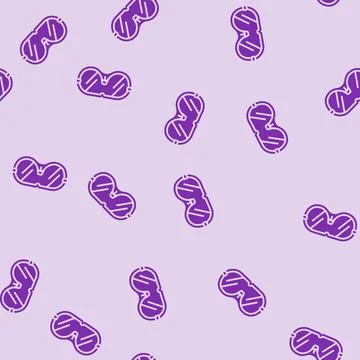 Safety goggles engineer glyph seamless pattern Stockillustratie