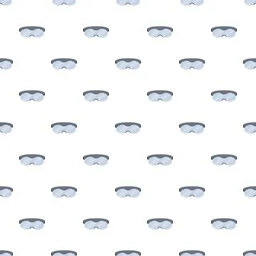 Safety goggles seamless pattern for industrial protection Stock Illustration