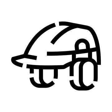 Safety hard hat for construction and industrial protection Stock Illustration