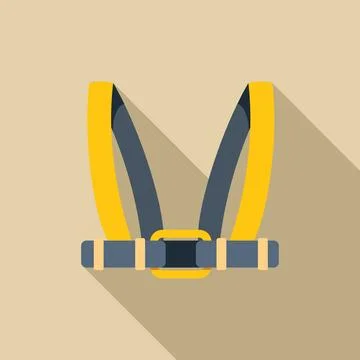 Safety harness keeping you secure while working at height Stock Illustration