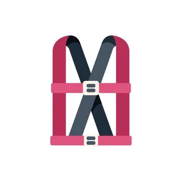Safety harness providing back support and preventing injuries Illustrazione stock