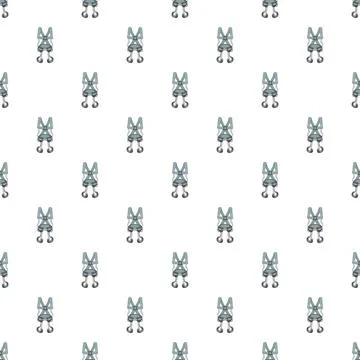 Safety harness seamless pattern for industrial protection Stock Illustration