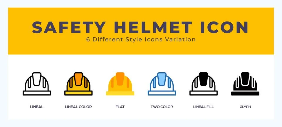 Safety helmet icon vector for web. and mobile app Stock Illustration