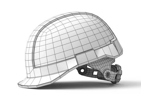 Safety helmet or hard cap isolated on white background Stock Illustration