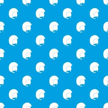 Safety helmet pattern seamless blue Stock Illustration