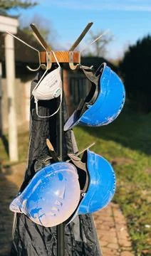 Safety helmets Stock Photos