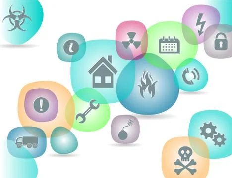 Safety icons Stock Illustration