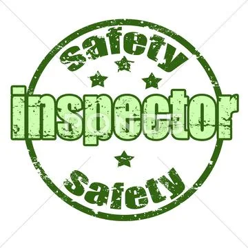 Safety inspector stamp Stock Illustration