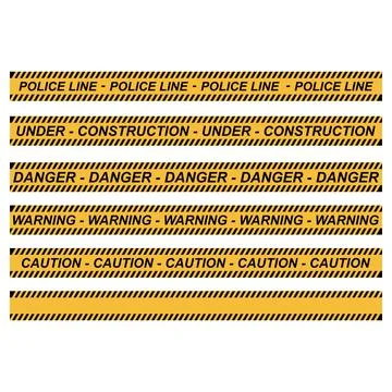 Safety line design 스톡 일러스트