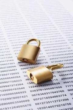 Safety locks and security codes Stock Photos