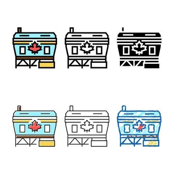 Safety maple color icon vector minimal Stock Illustration