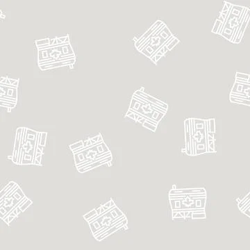 Safety maple line seamless pattern イラスト素材