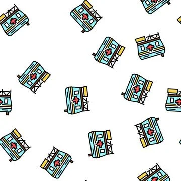 Safety maple vector seamless pattern イラスト素材