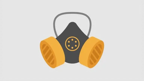 Safety Mask Icon Stock Footage 205066647