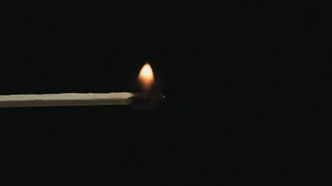 Safety match burning Stock Footage 99702938