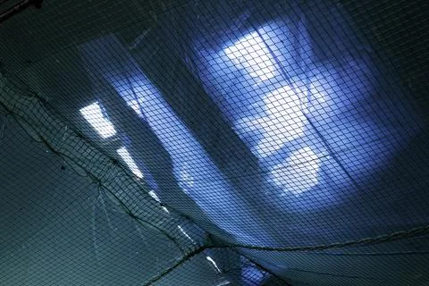 Safety net for fall prevention Stock Photos