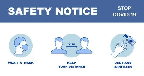 Safety notice Stock Illustration