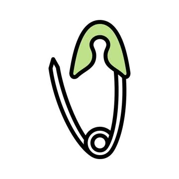Safety pin icon Stock Illustration