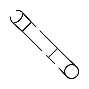 Safety pin icon vector illustration on white background Stock Illustration