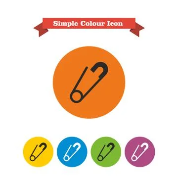 Safety pin Stock-Illustration