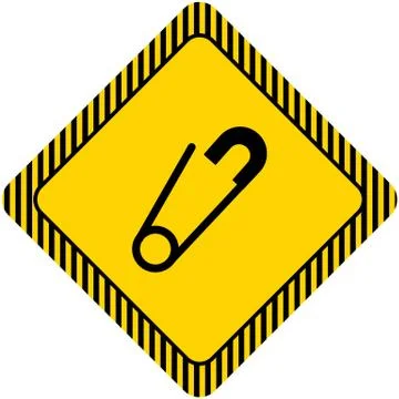 Safety pin Stock Illustration