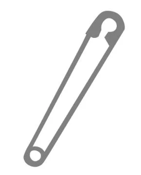 Safety Pin Stock Illustration