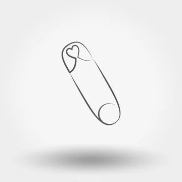 Safety pin Stock Illustration