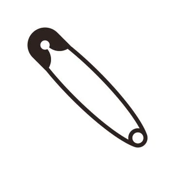 Safety pin Illustrazione stock