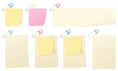 Safety pin message Stock Illustration