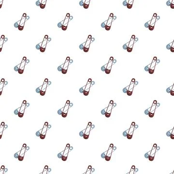 Safety pin pattern repeating background design Stock Illustration
