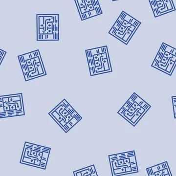 Safety plan emergency line vector seamless pattern Ilustración de archivo