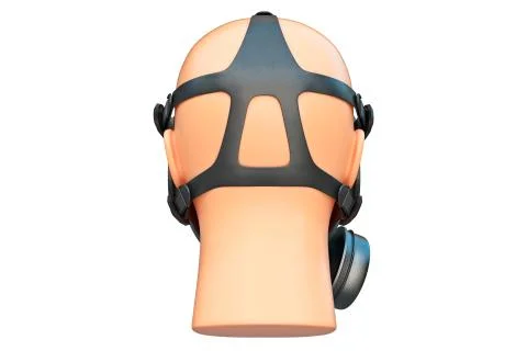 Safety pro mask, back view Stock Illustration