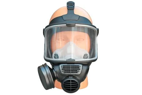 Safety pro mask, front view Stock Illustration