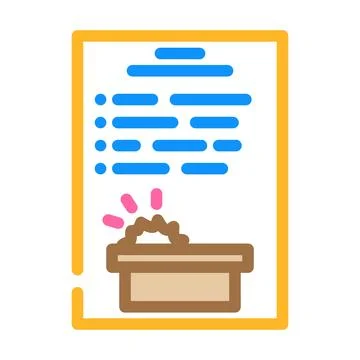 Safety procedures tool work color icon vector illustration Stock Illustration