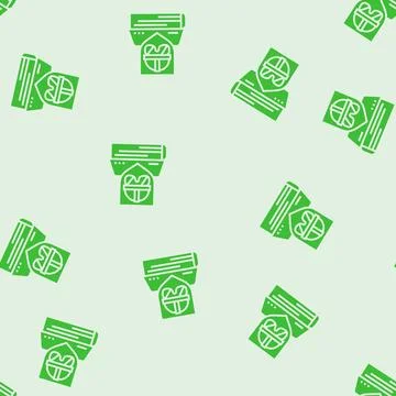 Safety procedures tool work glyph seamless pattern Illustrazione stock