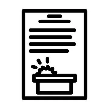 Safety procedures tool work line icon vector illustration Stock Illustration