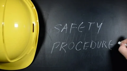 Safety procedures on the work site Stock Footage 81614810