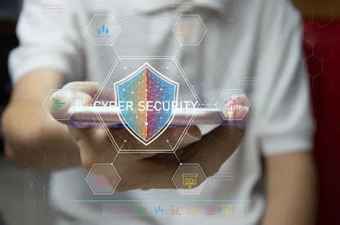 Safety protection concept Using the control code Using biometric verificati.. 库存照片