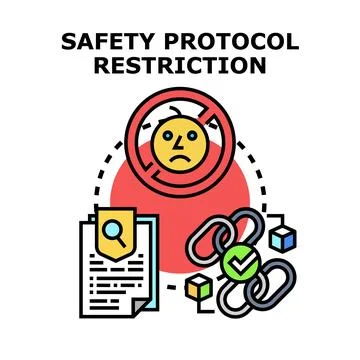 Safety protocol restriction causing user frustration 스톡 일러스트