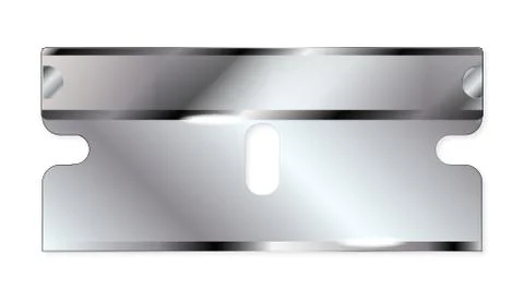 Safety Razor Blade Stock Illustration