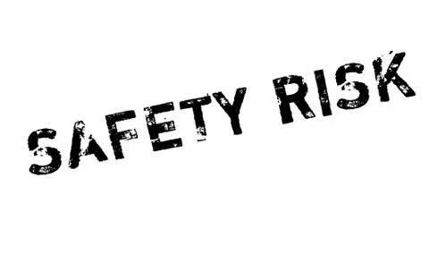 Safety Risk rubber stamp Stock Illustration