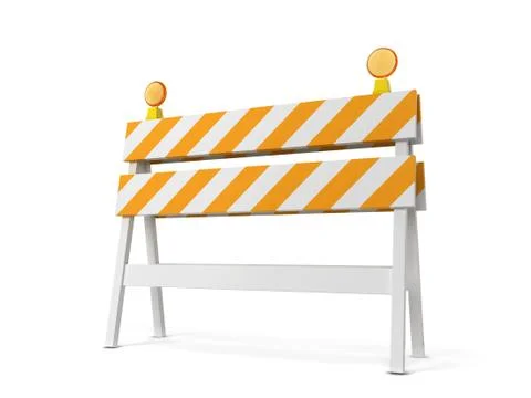 Safety roadblock Stock Illustration