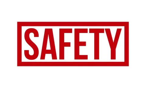 Safety Rubber Stamp Seal Vector Stock Illustration
