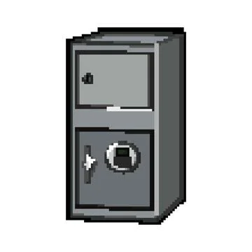 Safety safe pixel art vector illustration sign color Stock Illustration