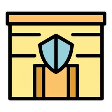 Safety school icon vector flat 库存插图