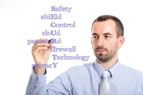 Safety shiEld Control cloUd passwoRd fIrewall Technology prIvacy SECURITY -.. Stock Photos