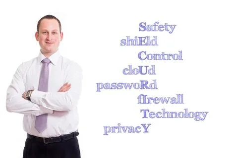 Safety shiEld Control cloUd passwoRd fIrewall Technology prIvacy SECURITY -.. Stock Photos